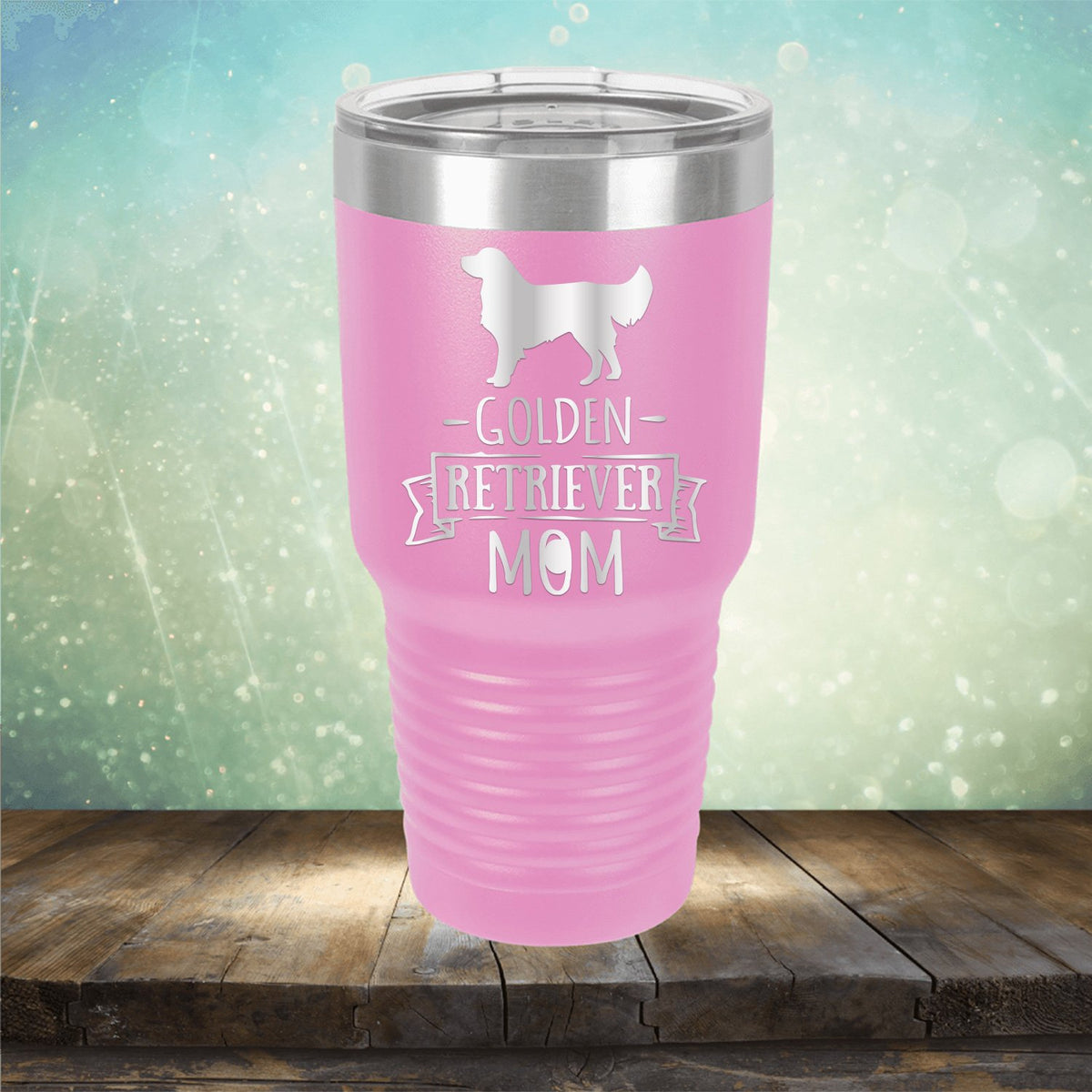 Golden Retriever Mom - Laser Etched Tumbler Mug