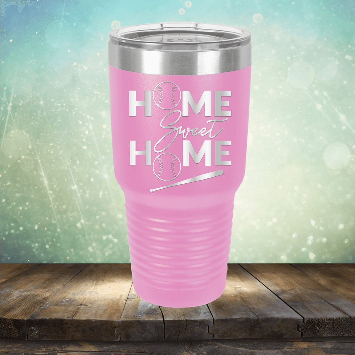 Home Sweet Home Baseball - Laser Etched Tumbler Mug