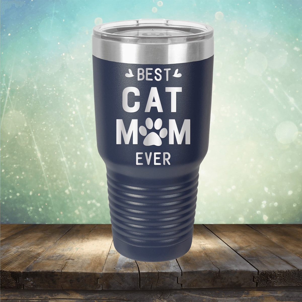 Best Cat Mom Ever - Laser Etched Tumbler Mug