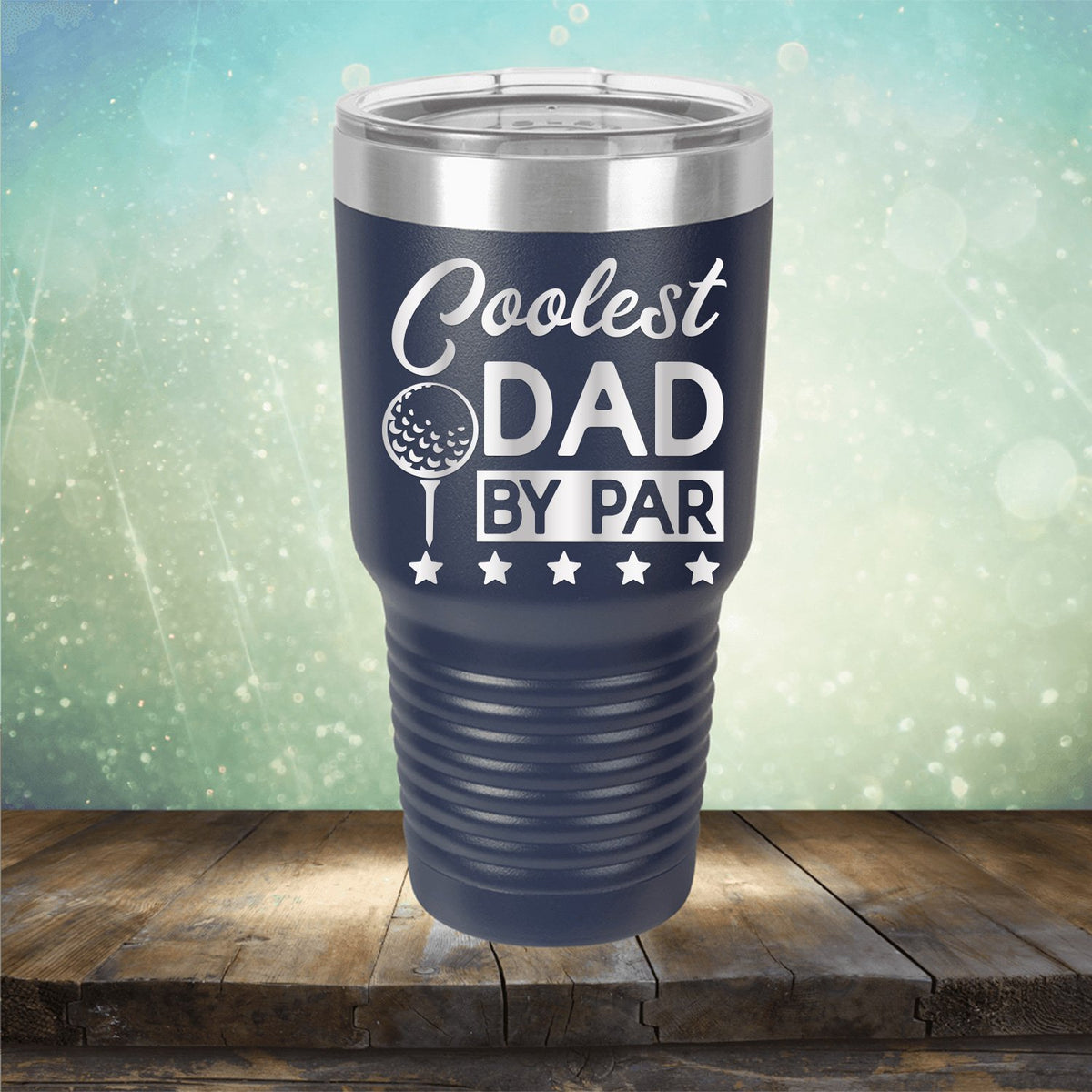 Coolest Dad By Par - Laser Etched Tumbler Mug