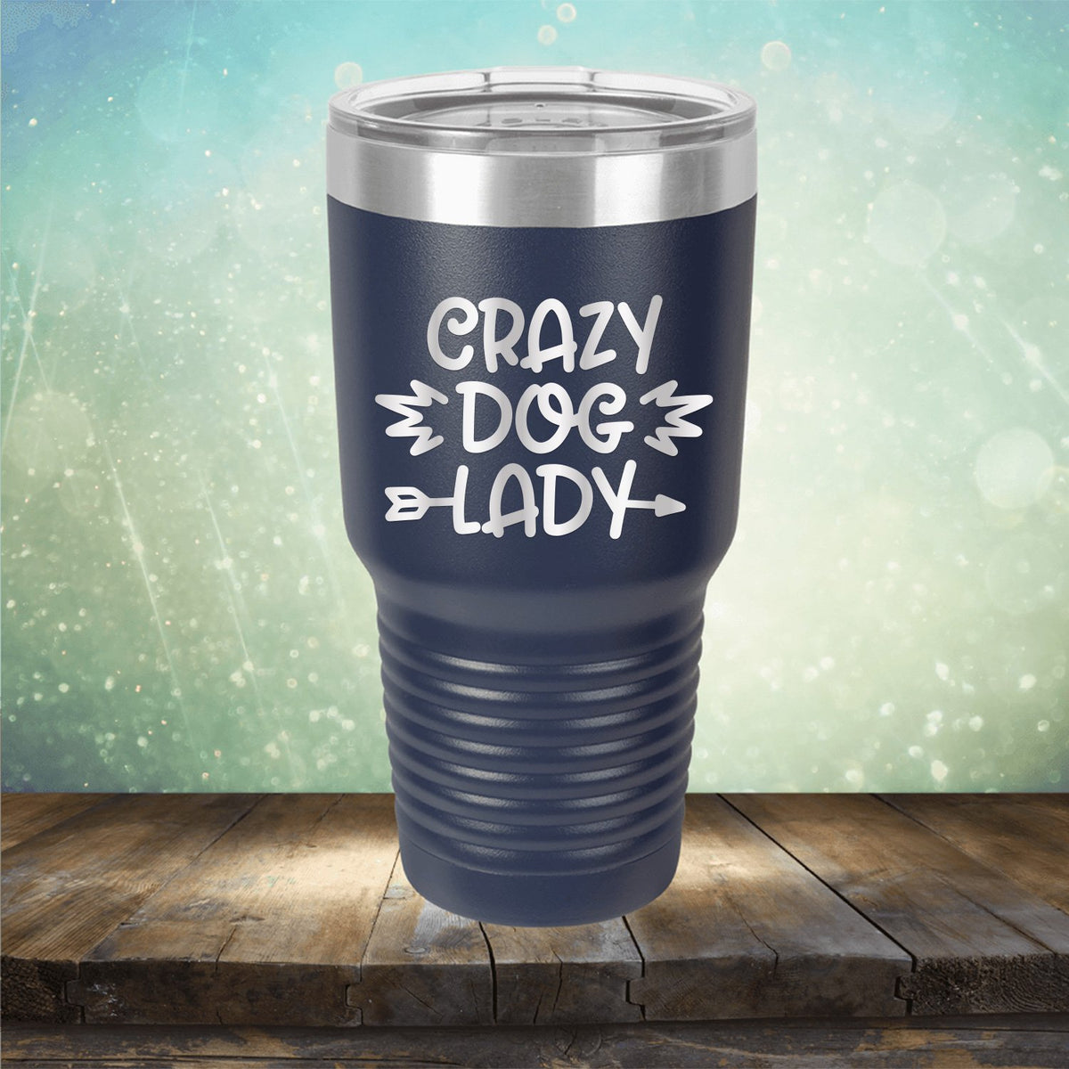 Crazy Dog Lady - Laser Etched Tumbler Mug