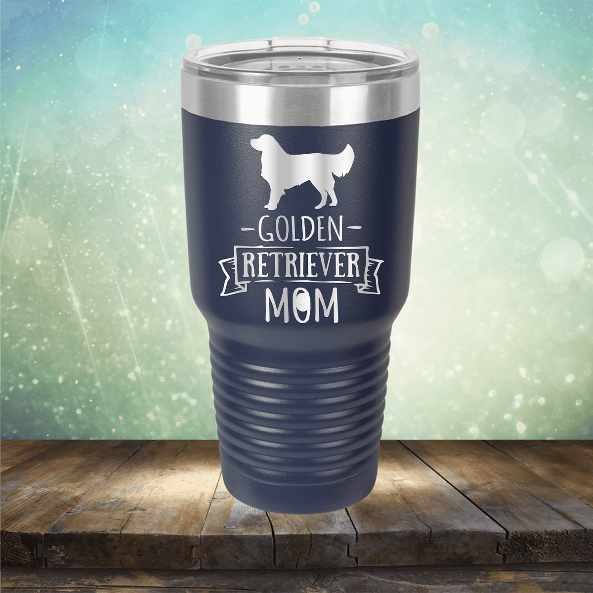 Golden Retriever Mom - Laser Etched Tumbler Mug