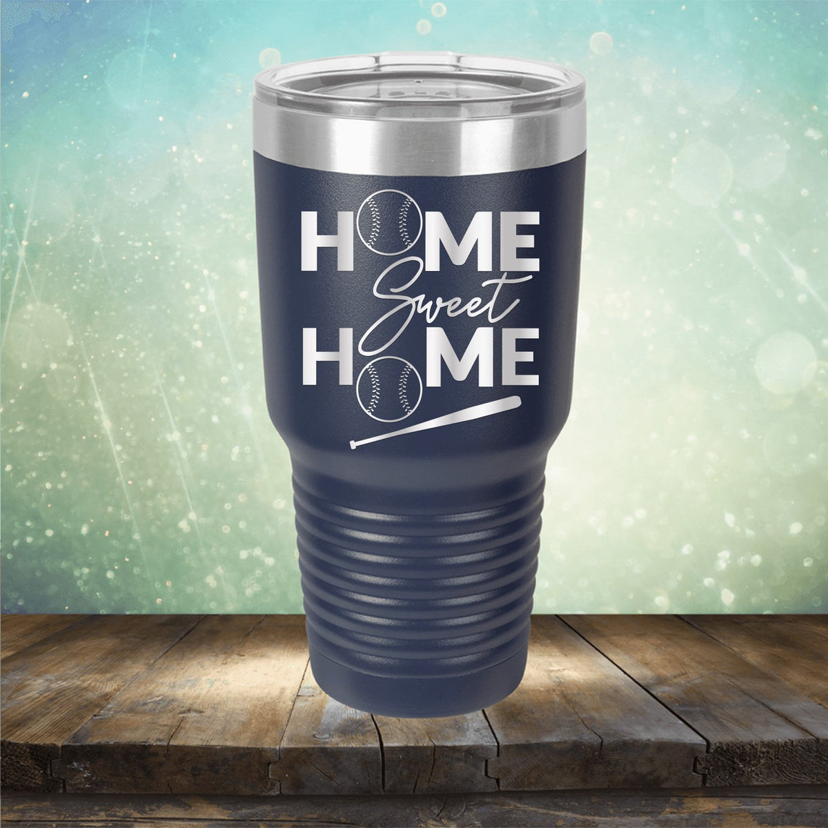 Home Sweet Home Baseball - Laser Etched Tumbler Mug