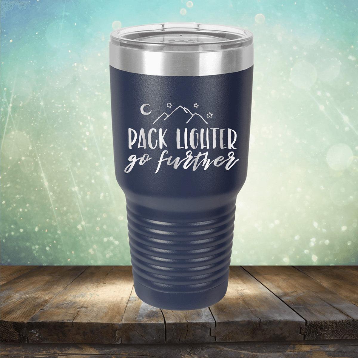 Pack Lighter Go Further - Laser Etched Tumbler Mug