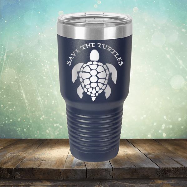 Save The Turtles - Laser Etched Tumbler Mug