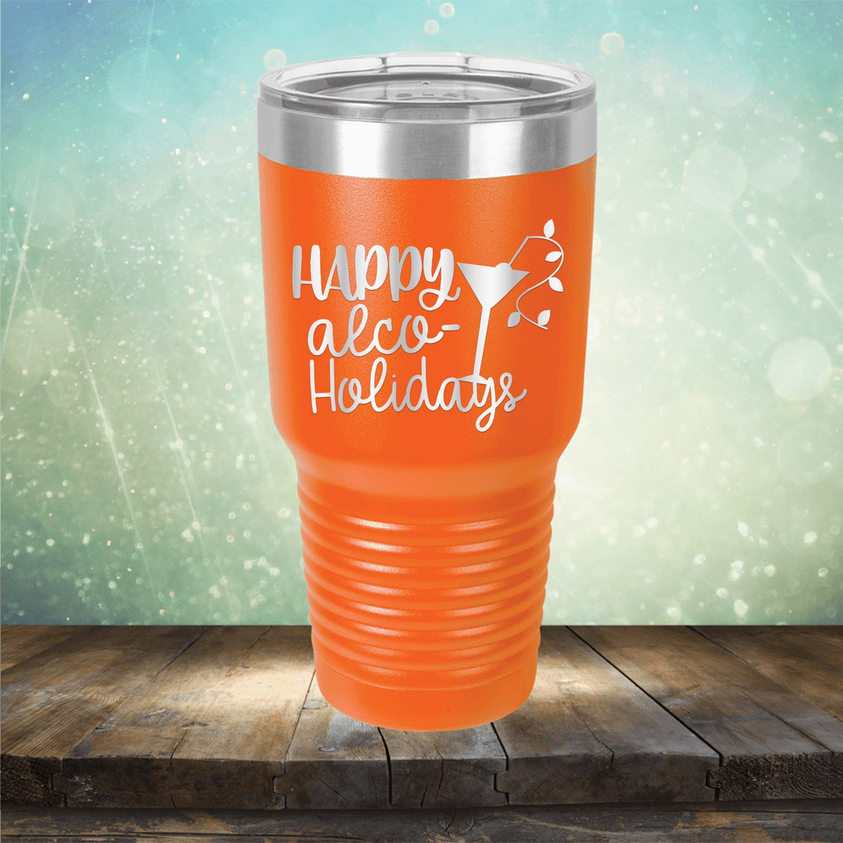 Happy Alco Holidays - Laser Etched Tumbler Mug