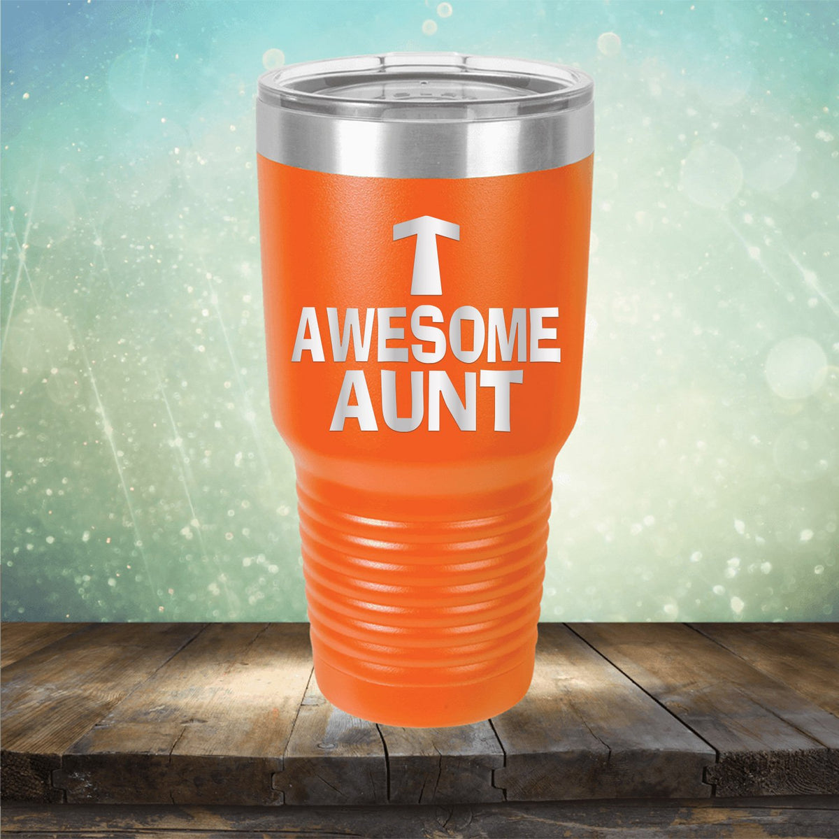 Awesome Aunt - Laser Etched Tumbler Mug