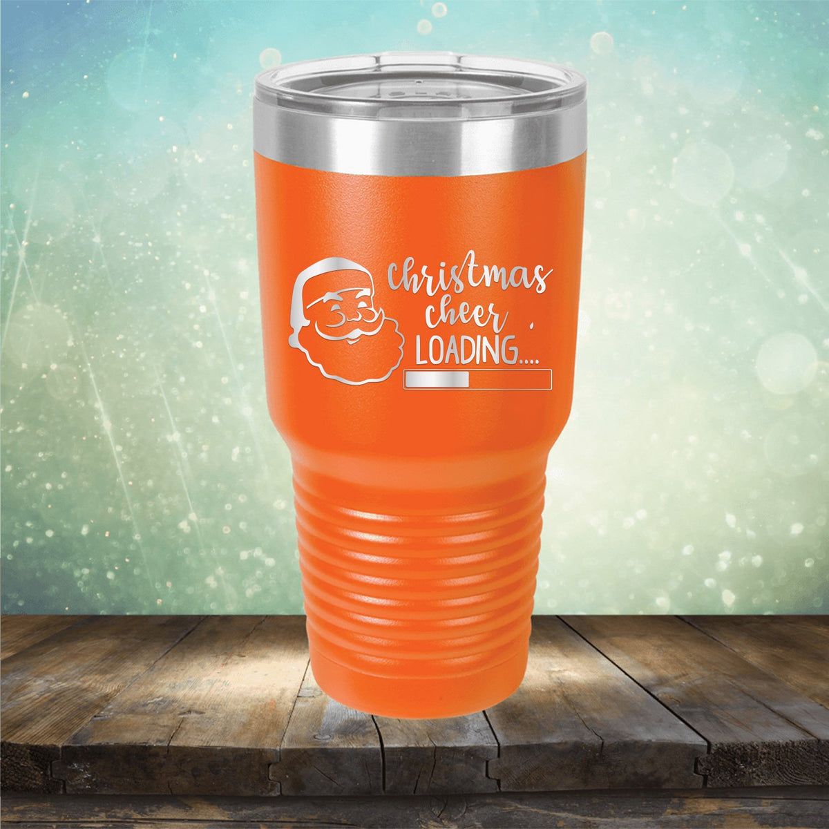 Christmas Cheer Loading - Laser Etched Tumbler Mug