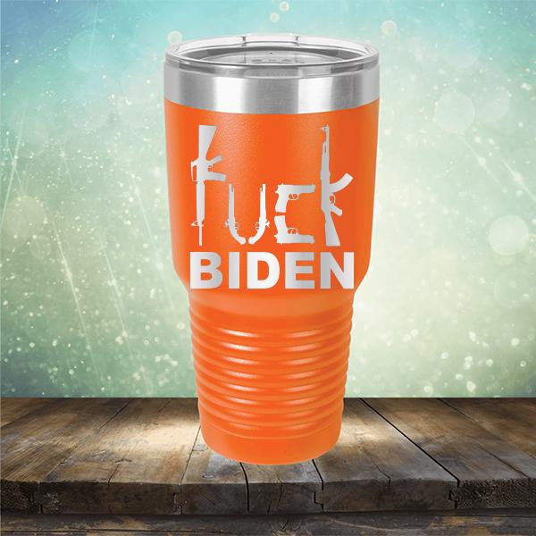 Fuck Biden Guns - Laser Etched Tumbler Mug