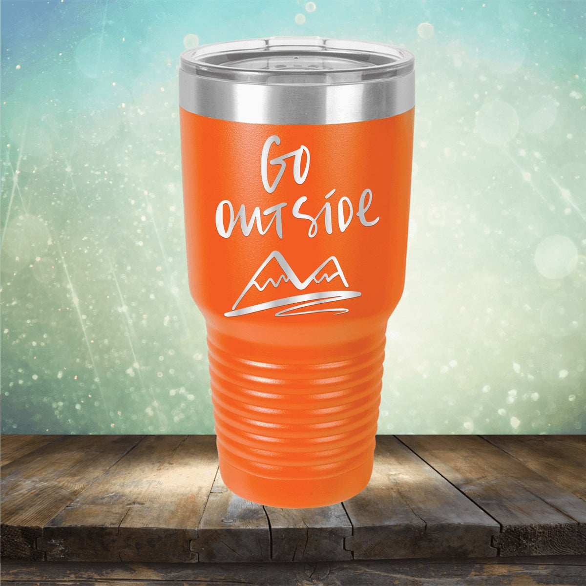 Go Outside - Laser Etched Tumbler Mug
