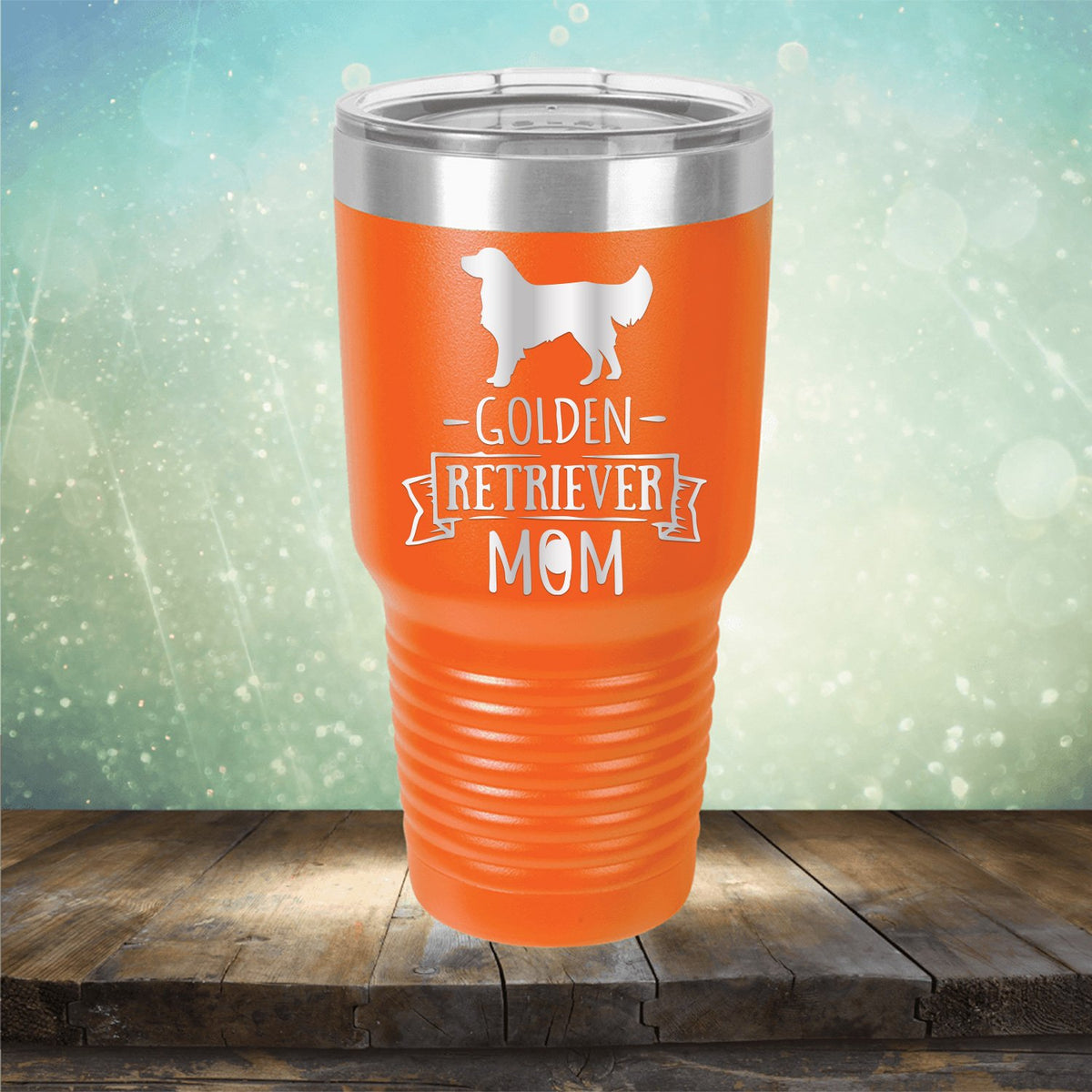 Golden Retriever Mom - Laser Etched Tumbler Mug