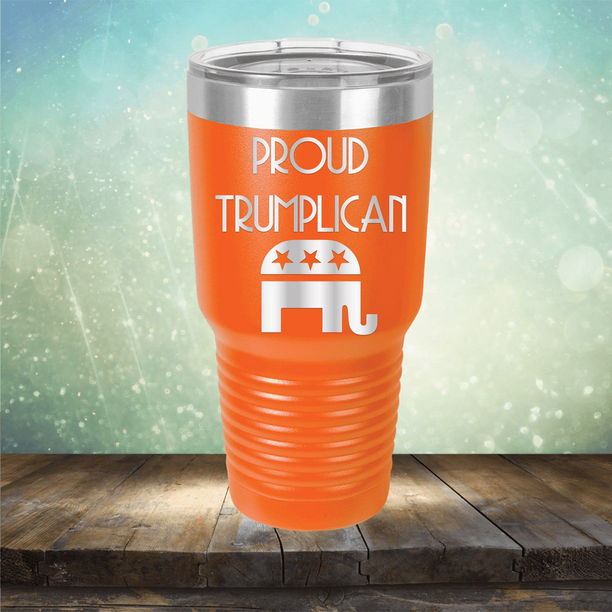 Proud Trumplican Elephant - Laser Etched Tumbler Mug