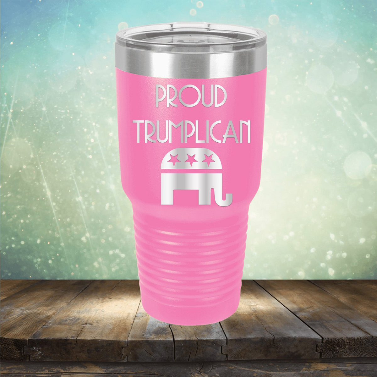 Proud Trumplican Elephant - Laser Etched Tumbler Mug