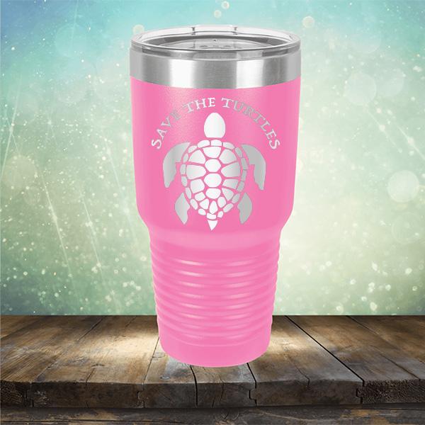 Save The Turtles - Laser Etched Tumbler Mug