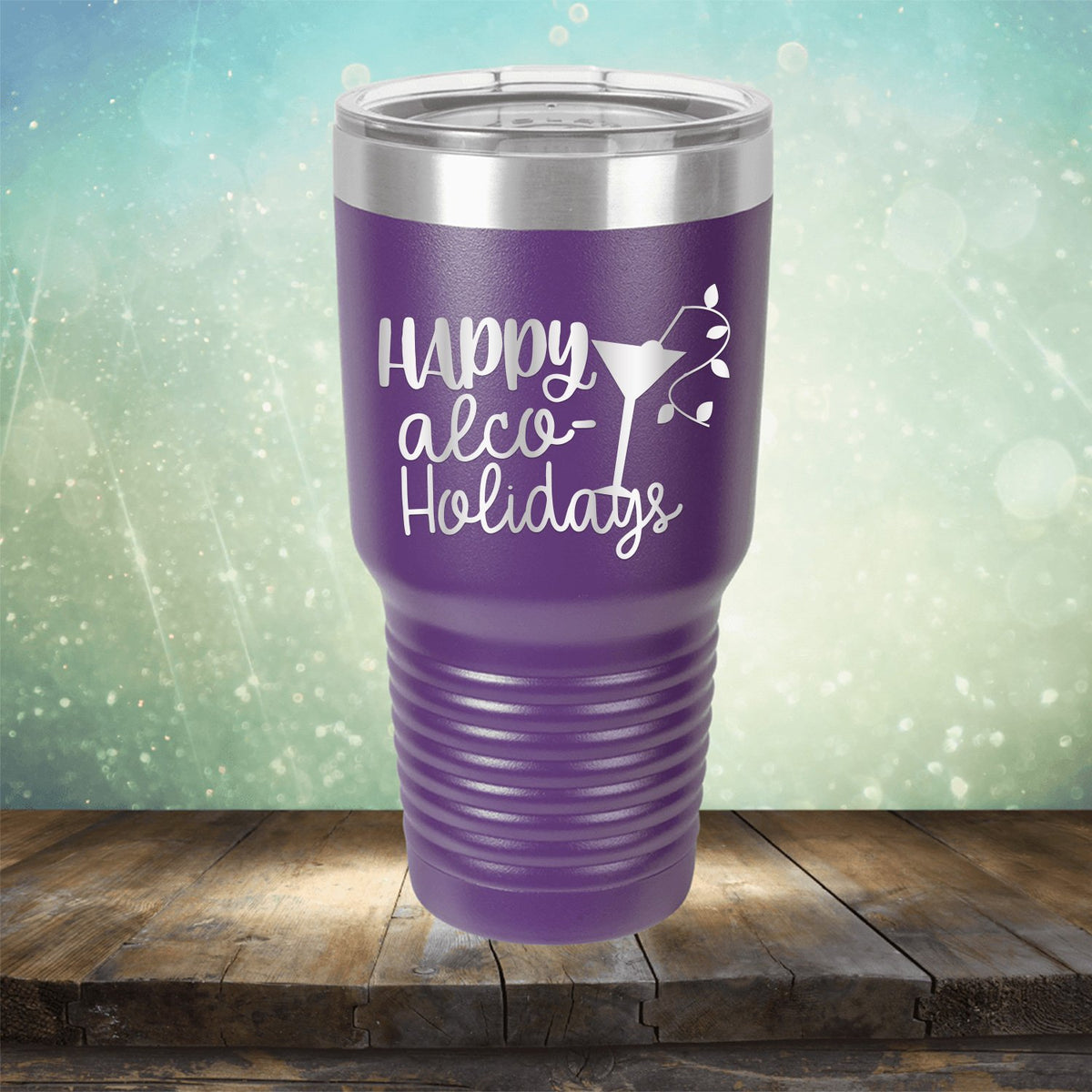 Happy Alco Holidays - Laser Etched Tumbler Mug