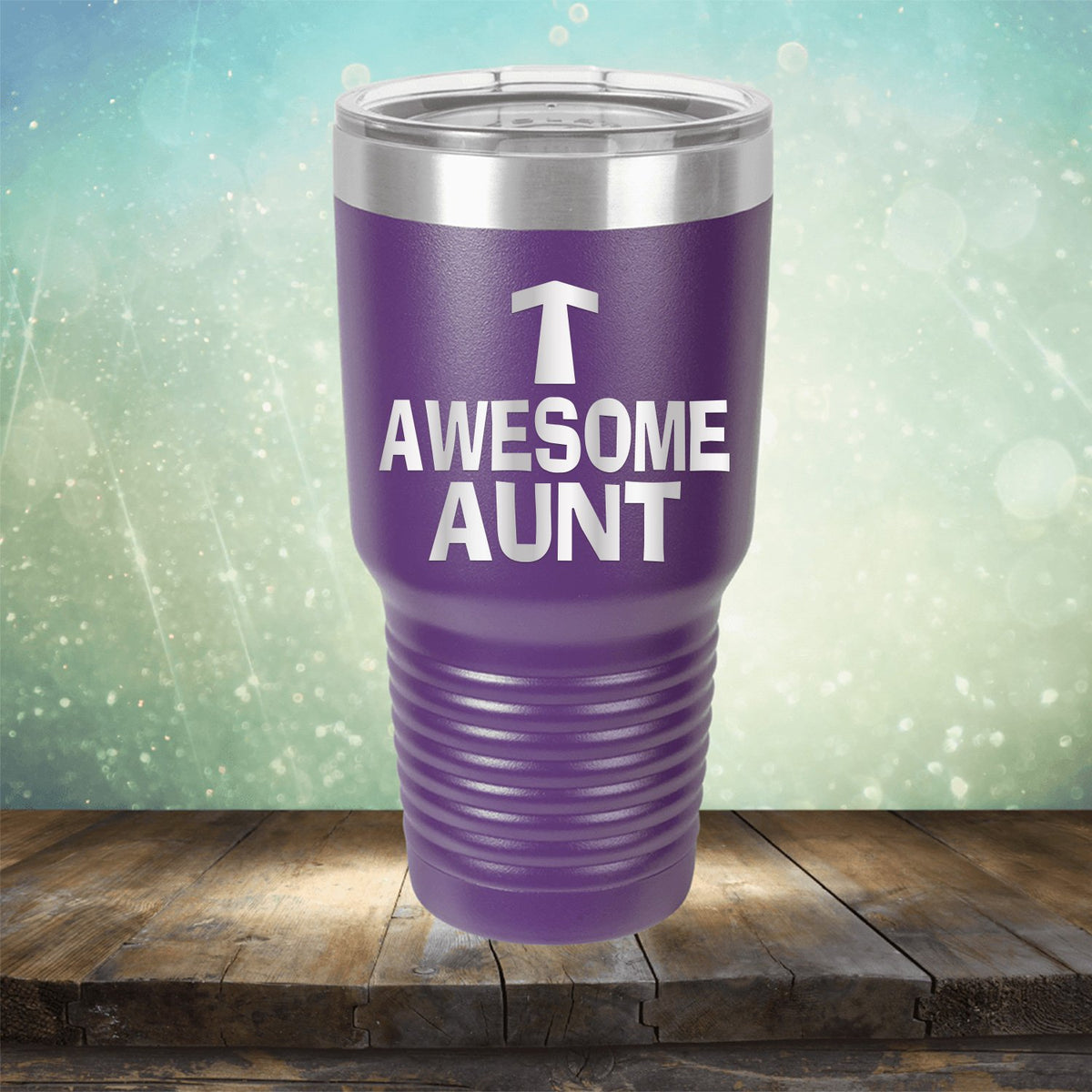 Awesome Aunt - Laser Etched Tumbler Mug