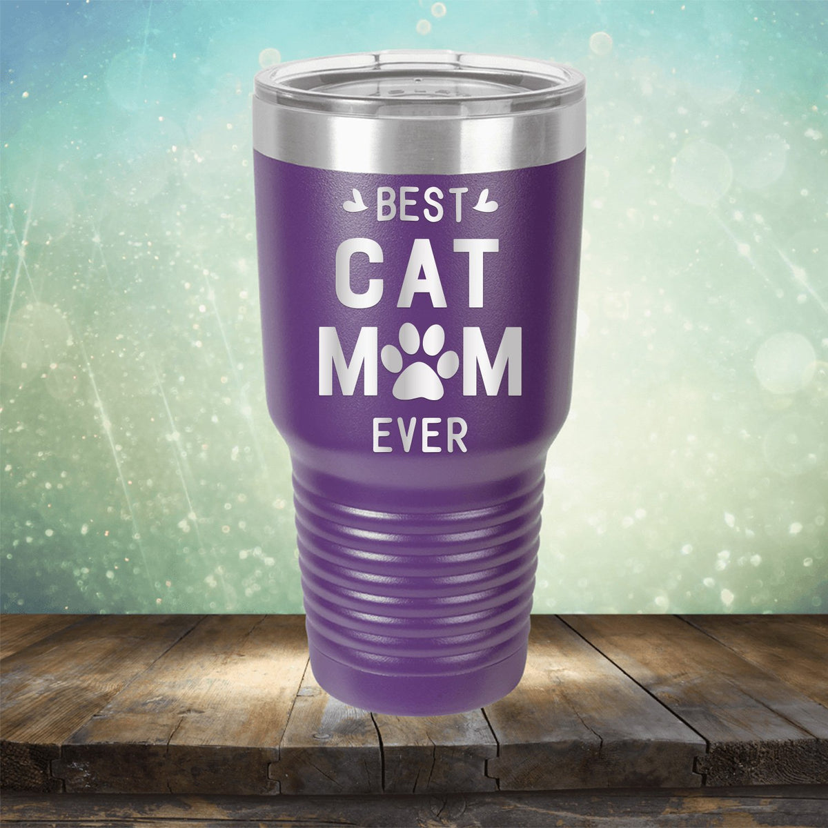 Best Cat Mom Ever - Laser Etched Tumbler Mug