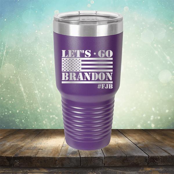 Let&#39;s Go Brandon American Flag - Laser Etched Tumbler Mug