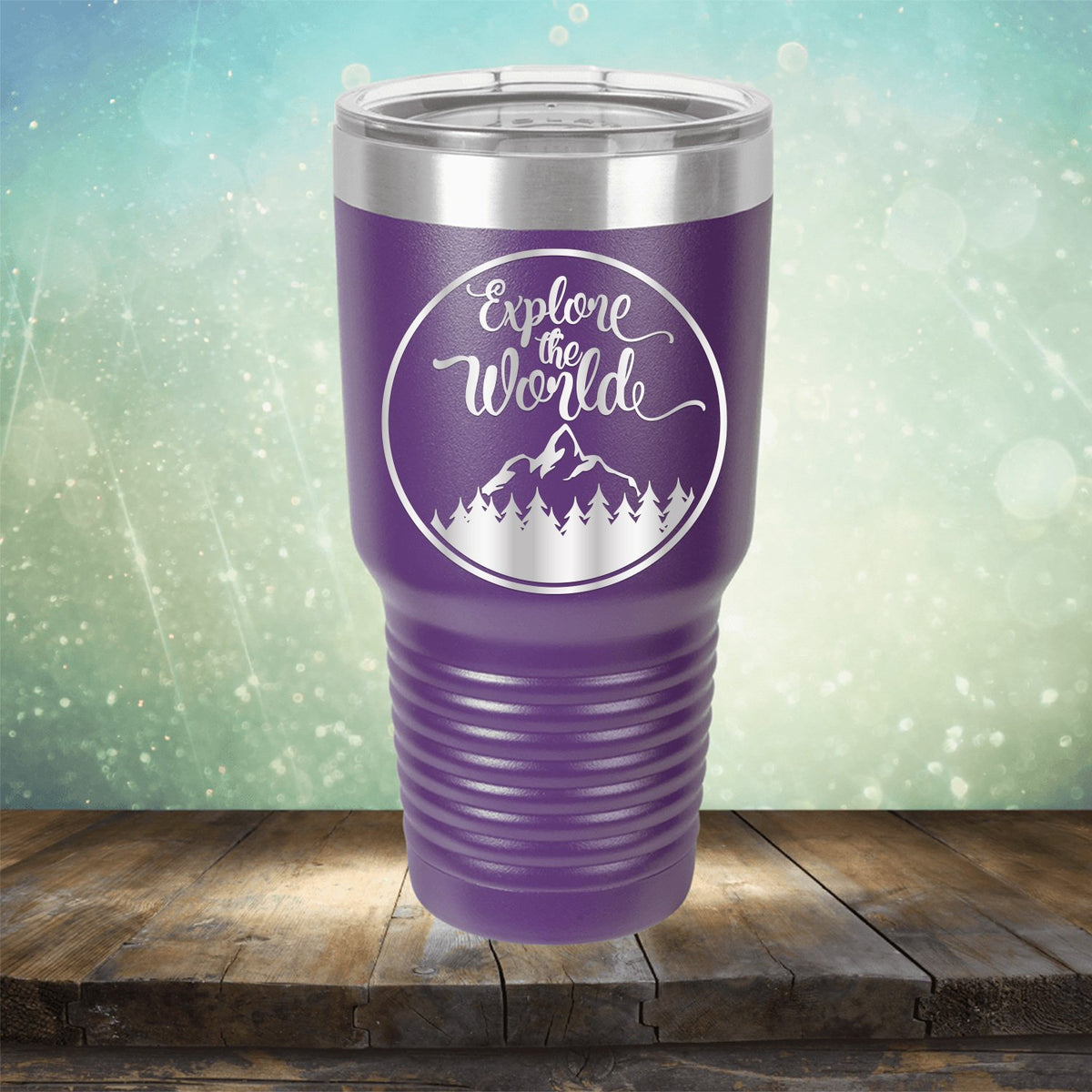 Explore The World - Laser Etched Tumbler Mug