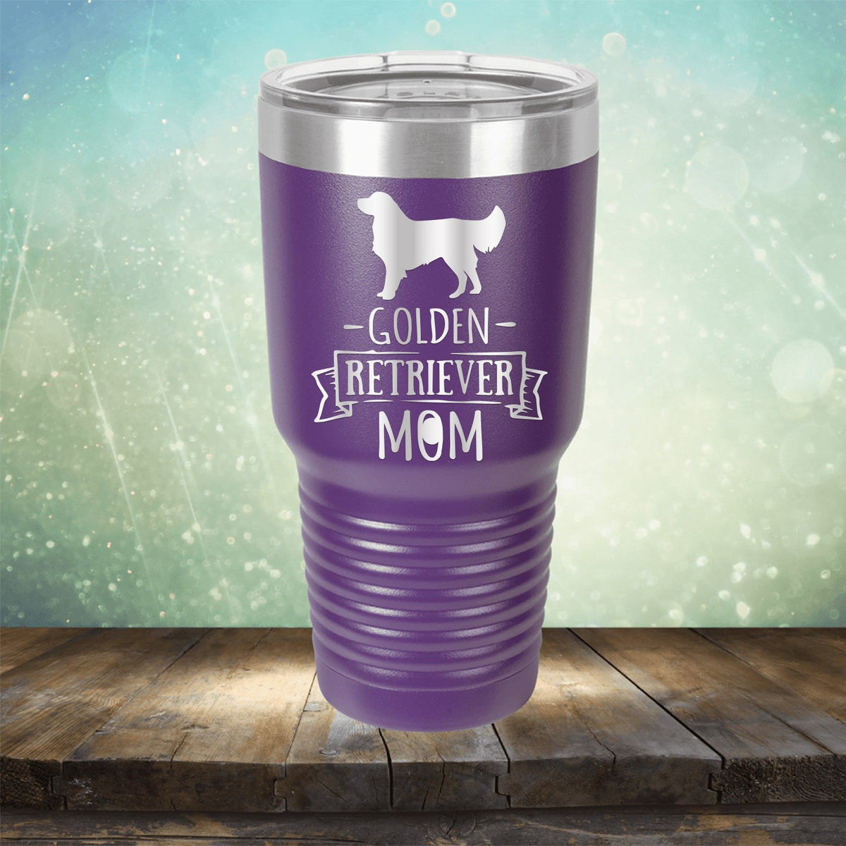 Golden Retriever Mom - Laser Etched Tumbler Mug