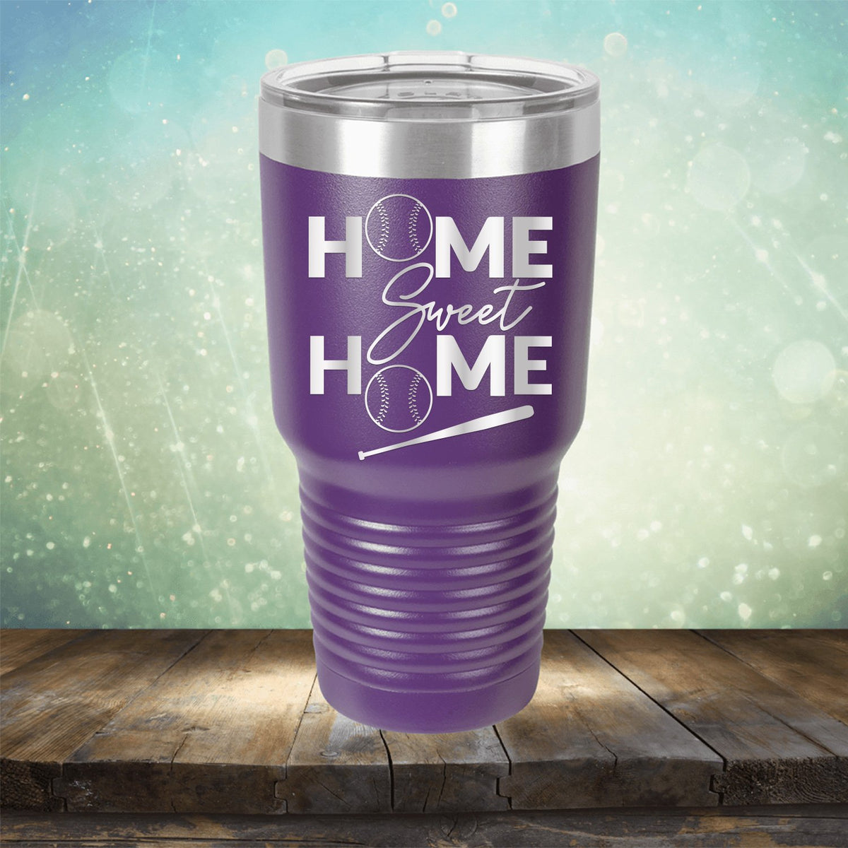 Home Sweet Home Baseball - Laser Etched Tumbler Mug