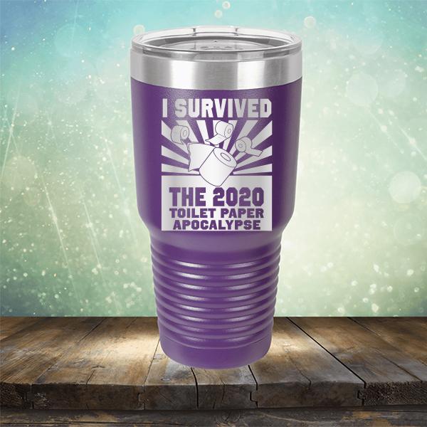 I Survived 2020 Toilet Paper Apocalypse - Laser Etched Tumbler Mug