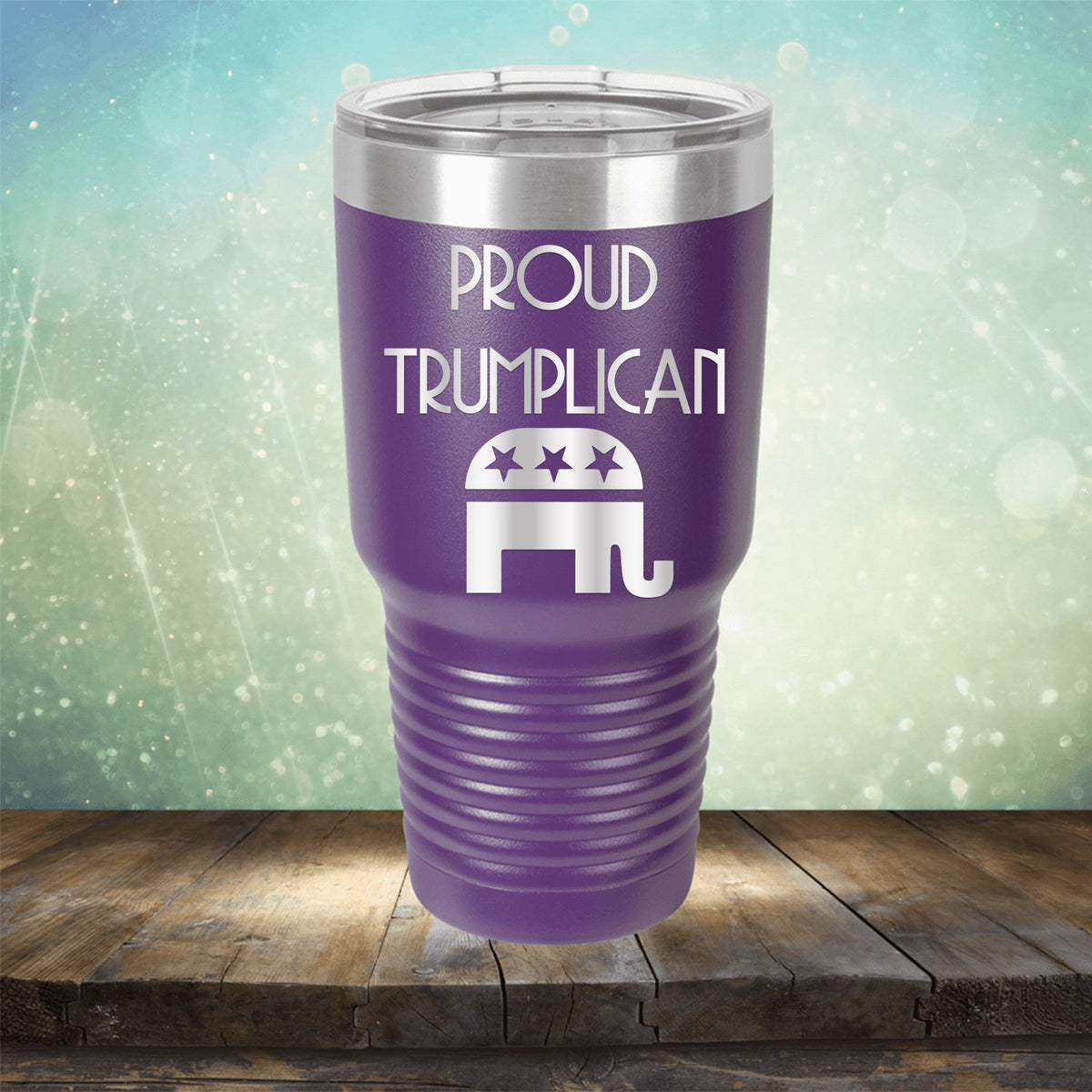Proud Trumplican Elephant - Laser Etched Tumbler Mug