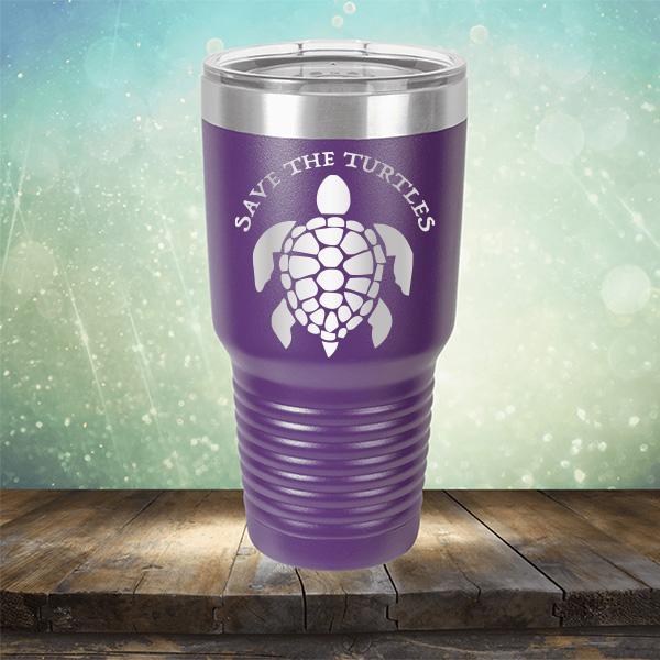 Save The Turtles - Laser Etched Tumbler Mug
