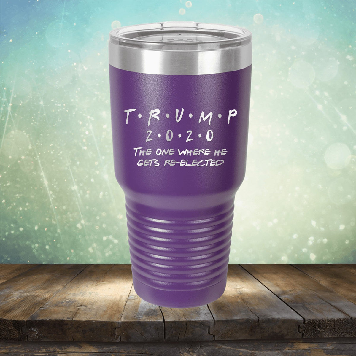 Trump 2020 The One Where He Gets Re-Elected - Laser Etched Tumbler Mug