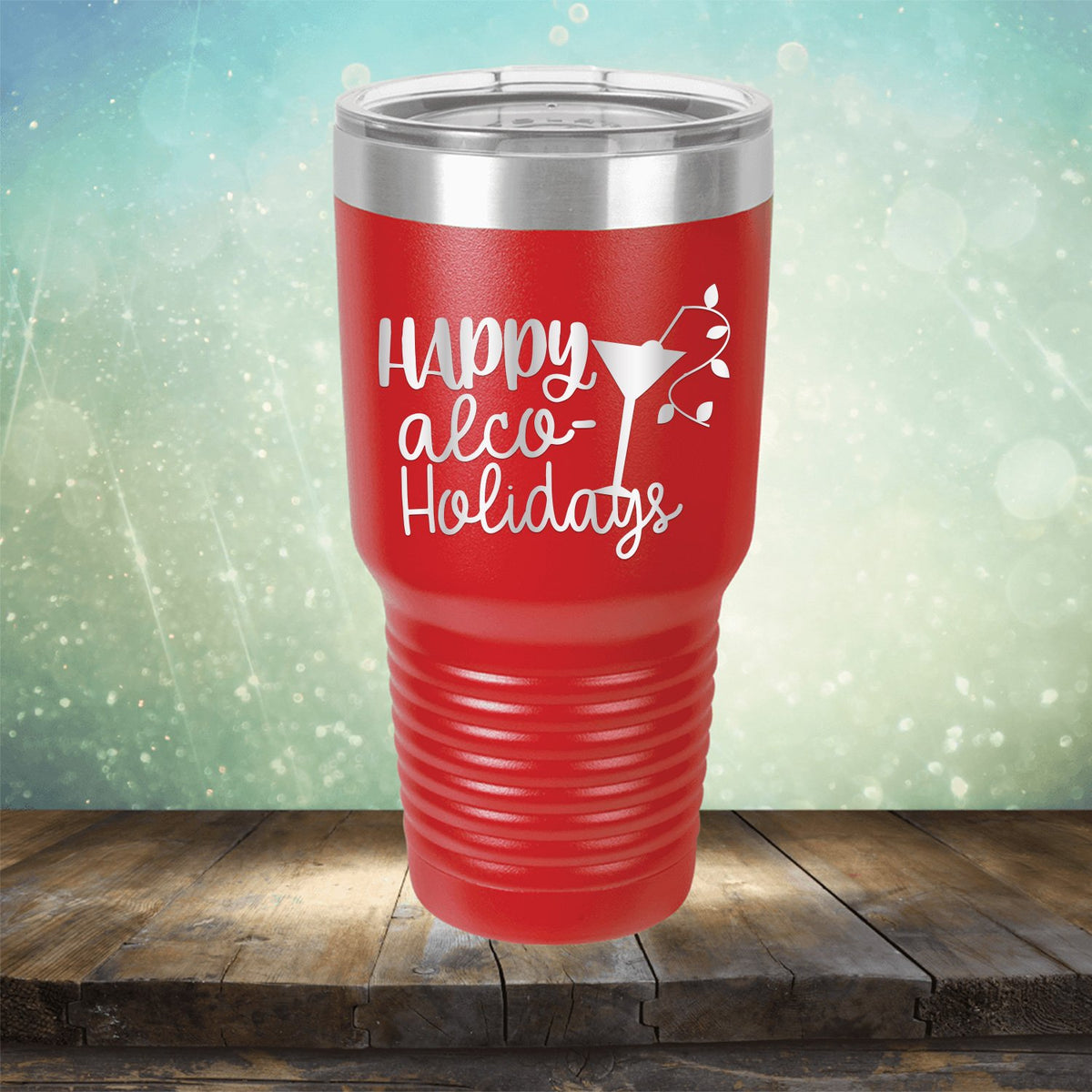 Happy Alco Holidays - Laser Etched Tumbler Mug