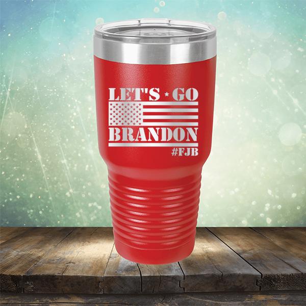 Let&#39;s Go Brandon American Flag - Laser Etched Tumbler Mug