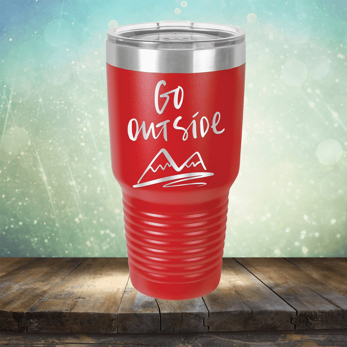 Go Outside - Laser Etched Tumbler Mug