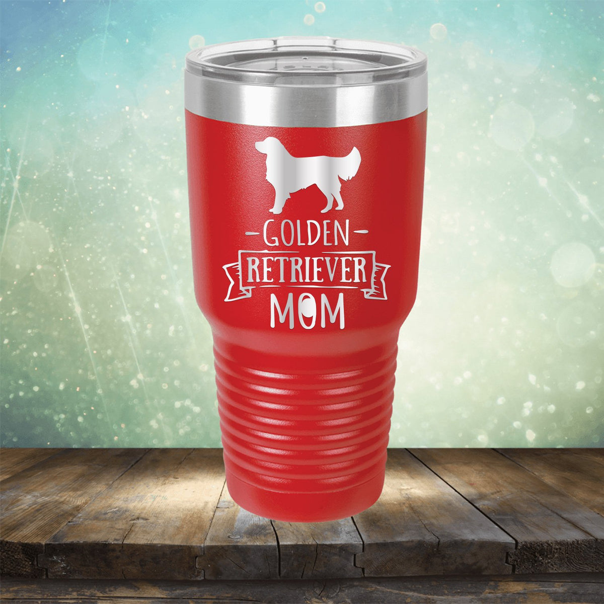 Golden Retriever Mom - Laser Etched Tumbler Mug