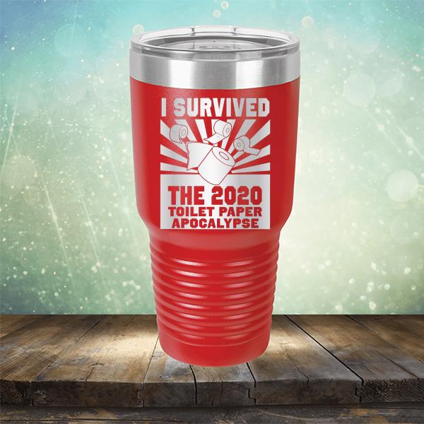 I Survived 2020 Toilet Paper Apocalypse - Laser Etched Tumbler Mug
