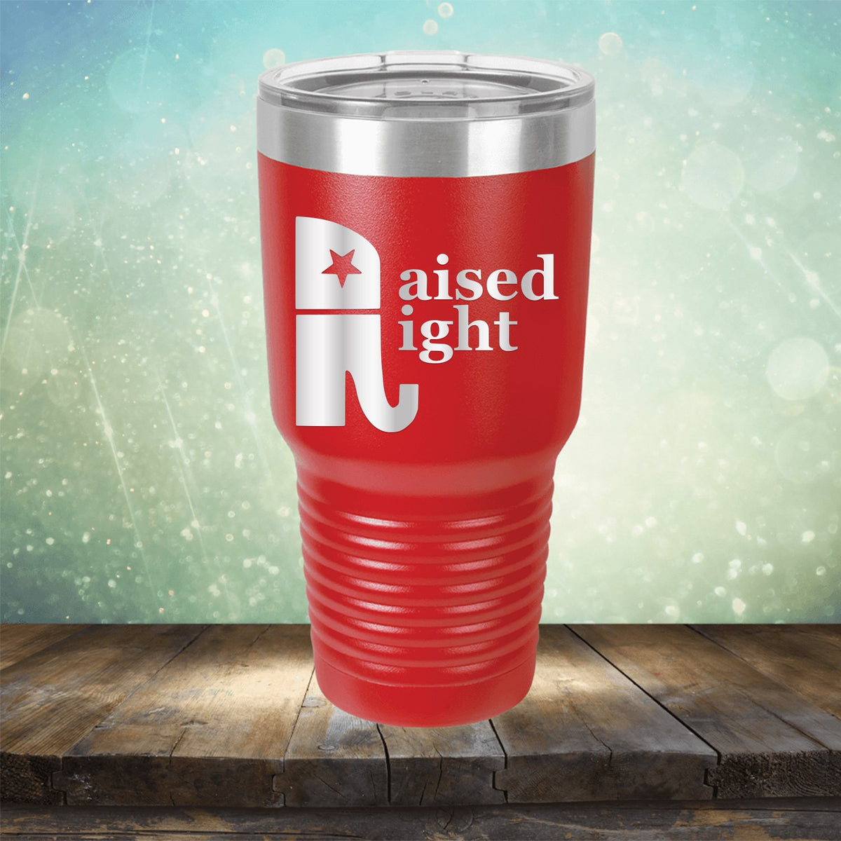 Elephant Raised Right - Laser Etched Tumbler Mug