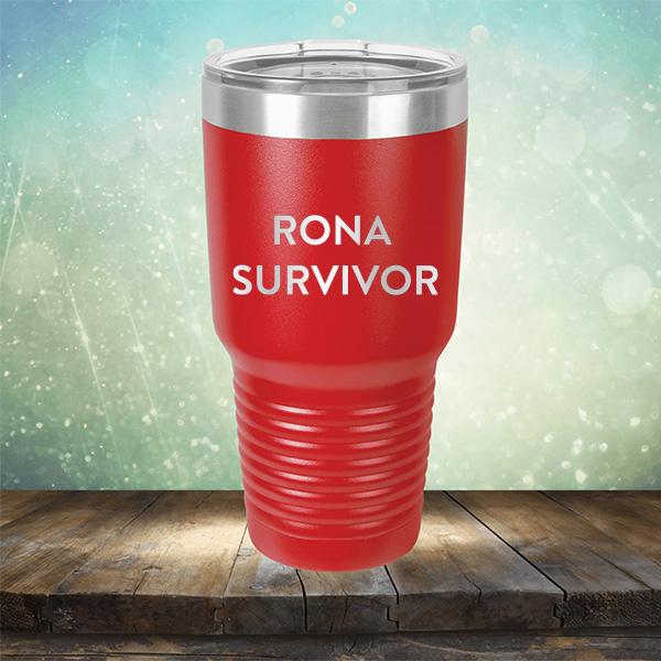 Rona Survivor - Laser Etched Tumbler Mug
