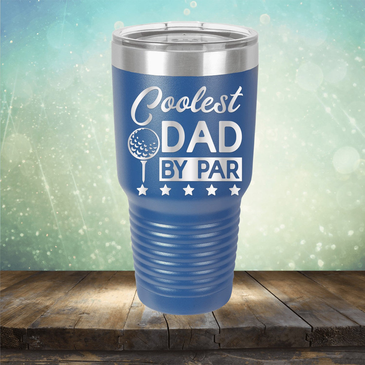 Coolest Dad By Par - Laser Etched Tumbler Mug