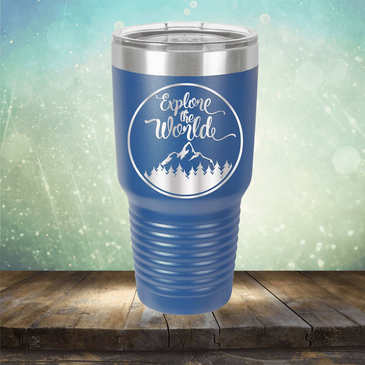 Explore The World - Laser Etched Tumbler Mug