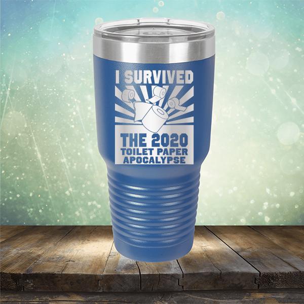 I Survived 2020 Toilet Paper Apocalypse - Laser Etched Tumbler Mug