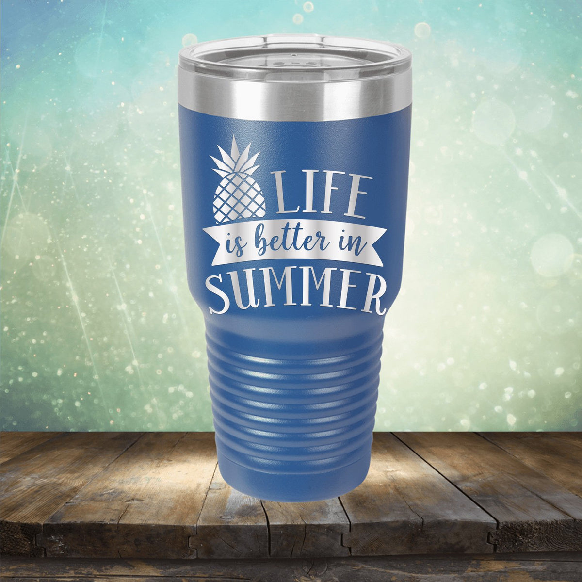 Life is Better in Summer - Laser Etched Tumbler Mug