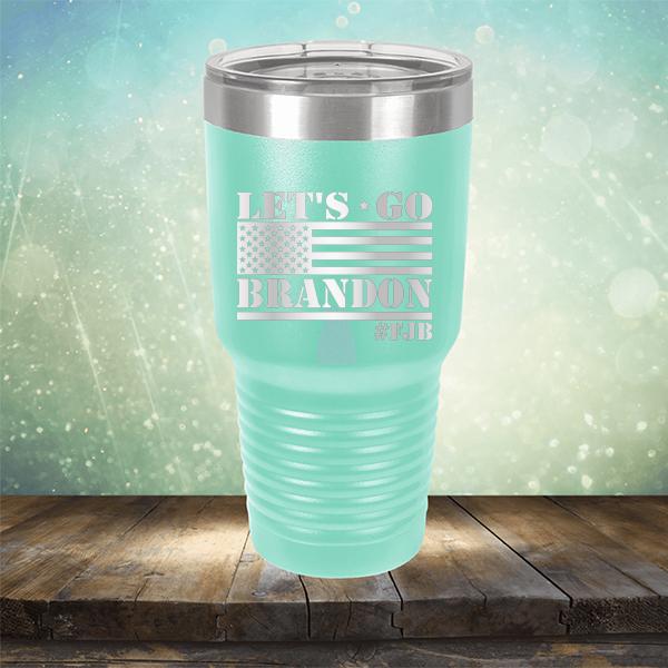 Let&#39;s Go Brandon American Flag - Laser Etched Tumbler Mug