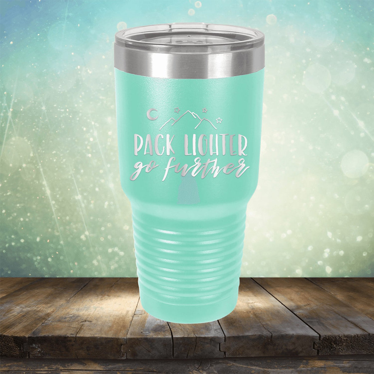 Pack Lighter Go Further - Laser Etched Tumbler Mug