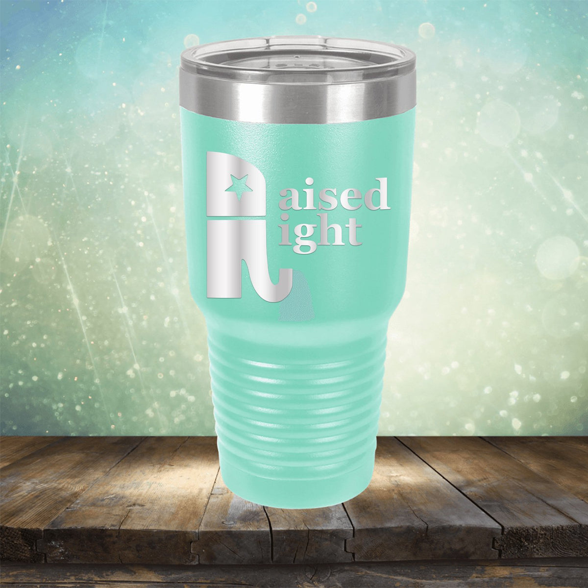 Elephant Raised Right - Laser Etched Tumbler Mug