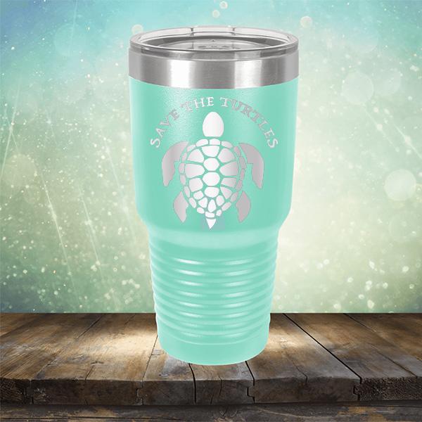 Save The Turtles - Laser Etched Tumbler Mug