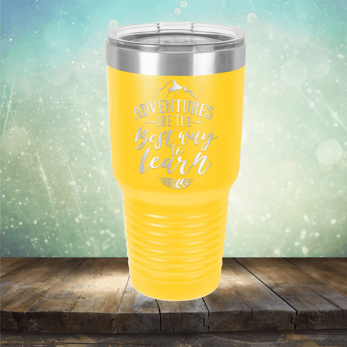 Adventures Are The Best Way to Learn - Laser Etched Tumbler Mug