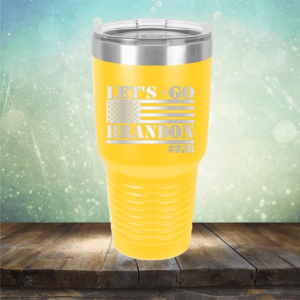 Let&#39;s Go Brandon American Flag - Laser Etched Tumbler Mug