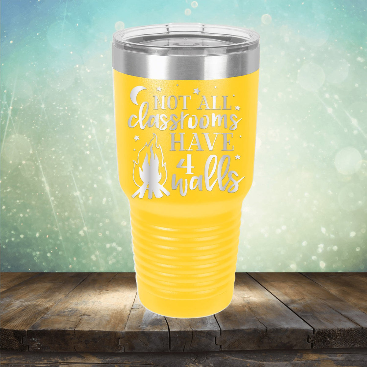 Not All Classrooms Have 4 Walls - Laser Etched Tumbler Mug