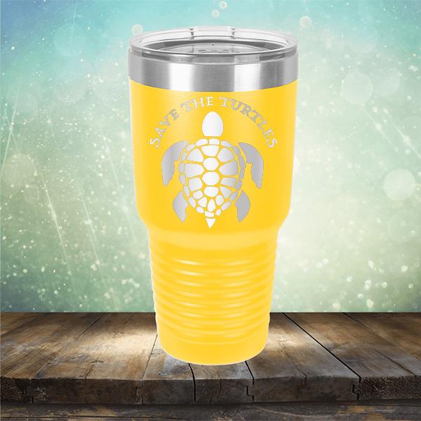 Save The Turtles - Laser Etched Tumbler Mug