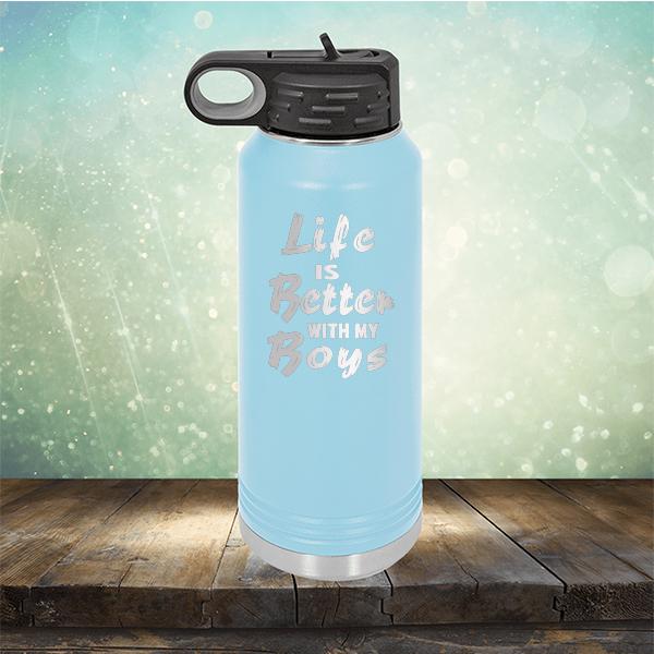 Life is Better With My Boys - Laser Etched Tumbler Mug