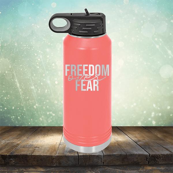 Freedom Over Fear - Laser Etched Tumbler Mug